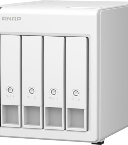 Сетевое хранилище SMB QNAP TS-433-4G NAS 4 HDD trays. ARM 4-core Cortex-A55 2.0GHz, ram 4 Gb (max), 1x1GbE, 1x2.5GbE, 2xUSB 2.0 port,1xUSB 3.2 Gen 1