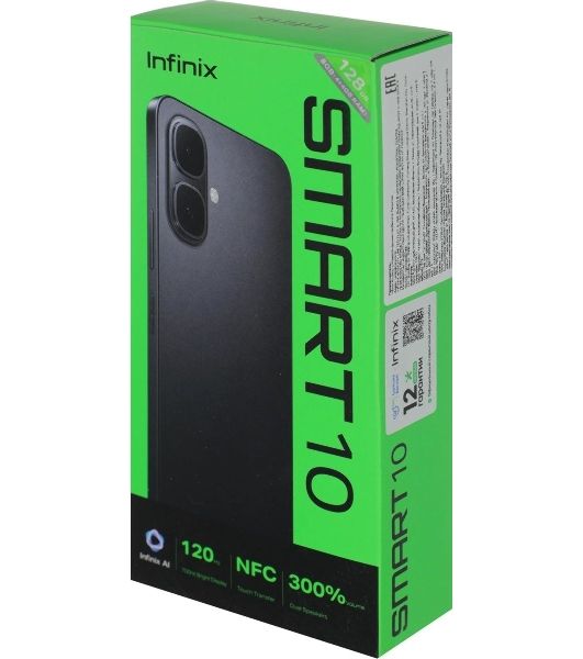 Смартфон Infinix SMART 10 X6725D 4/128Gb серебристый титан
