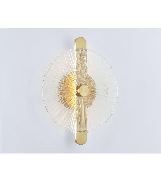 Настенный светодиодный светильник Ambrella light LH31143 BS/CL латунь/прозрачный 13W 3000K 280*70*350