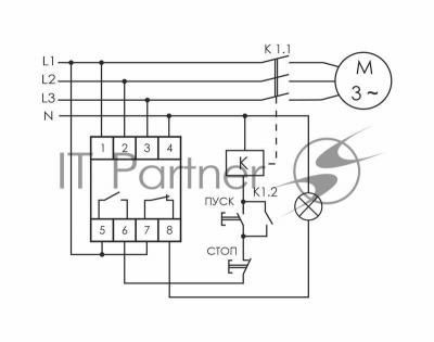 Реле контроля фаз CZF-BR (3х400/230+N 8А 1перекл. IP20 монтаж на DIN-рейке) F&F EA04.001.003