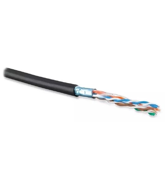 Кабель витая пара Bion BCL-F5480-381 F/UTP, кат.5e, 4x2x0,48 мм AWG 24, медь, одножильный, PE, для внешней прокладки, 305м, черный