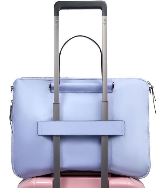 Деловая сумка женская Piquadro Lyra CA4021W92T/VI с отделением для ноутбука 15.6" лавандовая нейлон/натур.кожа