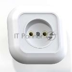 Розетка Кунцево-Электро 1-м СП Валентина 10А IP20 РС10-153 белый