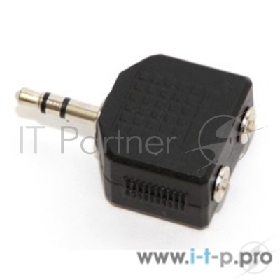 Переходник аудио mini Jack 3.5mm (M) -) 2 х mini Jack 3.5 (F), 5bites (AA-3MF2-01)