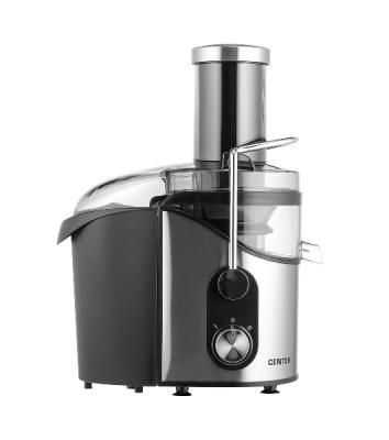 Соковыжималка Centek CT-1212 стальной/чёрный, центробежная, 1200 Вт, 1100 мл, механическое
