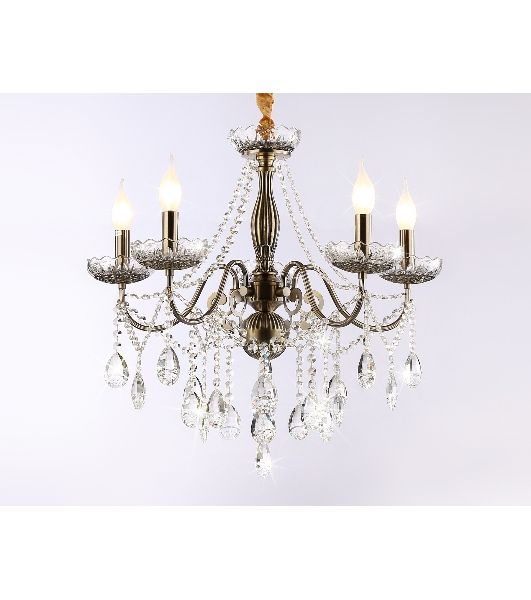 Светильник Ambrella light TR4949/5 SB/CL бронза/прозрачный E14/5 max 40W D620*585