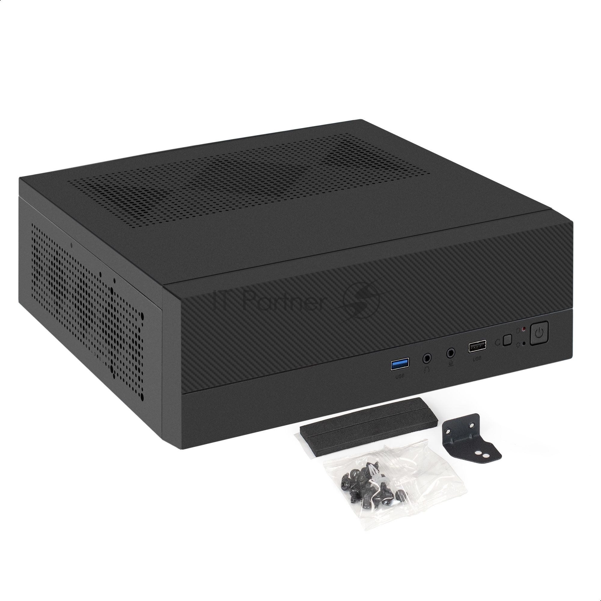 Корпус Desktop ExeGate FL-103 (mini-ITX, без БП, 1*USB+1*USB3.0, аудио, черный)