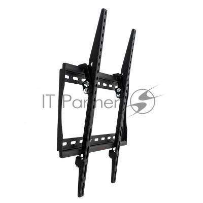 Кронштейн Arm media STEEL-4 new black, настенный для TV 22"-65", max 60 кг, 1 ст св., нак. 0°-15°, от ст. 28,5 мм, max VESA 400x400 мм.