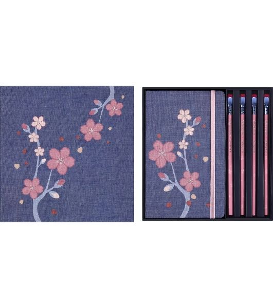 Набор Moleskine Limited Edition Sakura блокнот 2шт/карандаш 4 шт Large