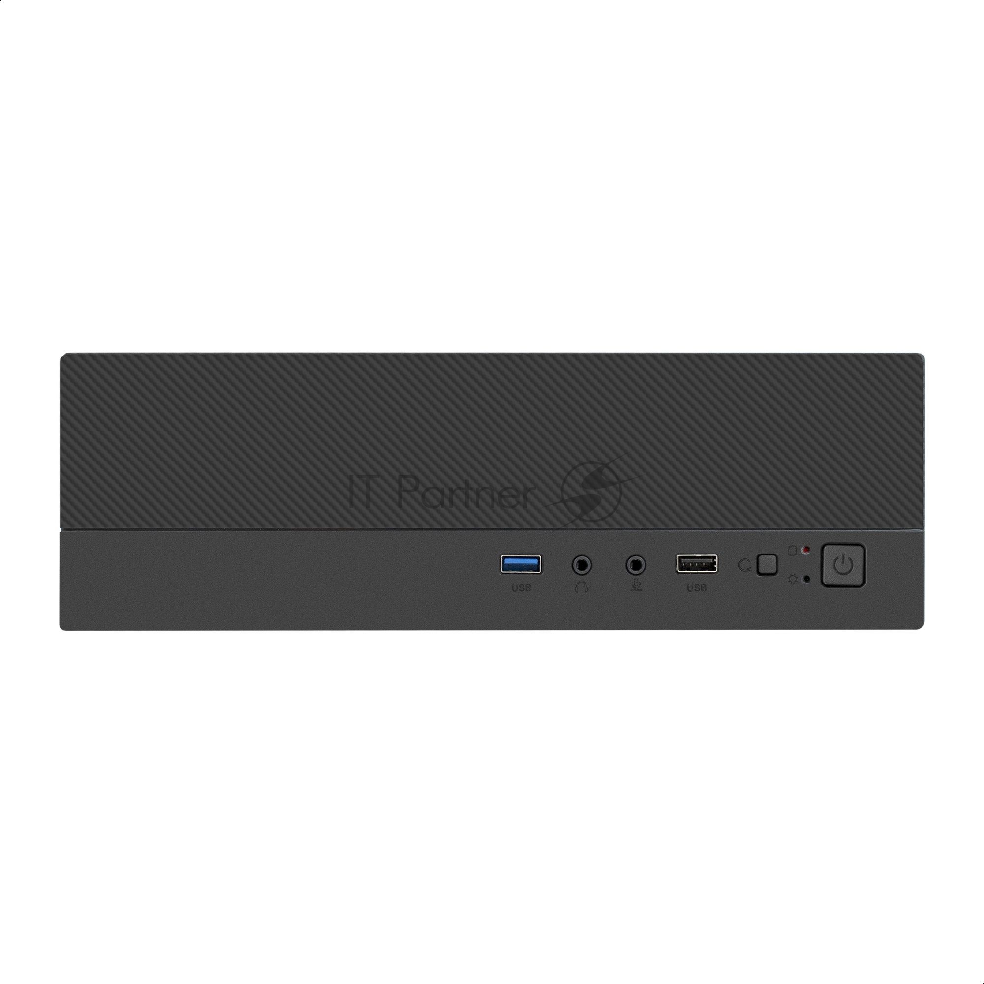 Корпус Desktop ExeGate FL-103-F300S (mini-ITX, БП F300S с вент. 4см, 1*USB+1*USB3.0, аудио, черный)