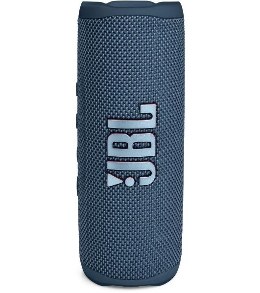 Портативная акустика JBL Flip 6 синий, Bluetooth 5.1, время воспроизведения 12 ч, емкость аккумулятора 4800 mAh, время заряда 2,5 ч, синий