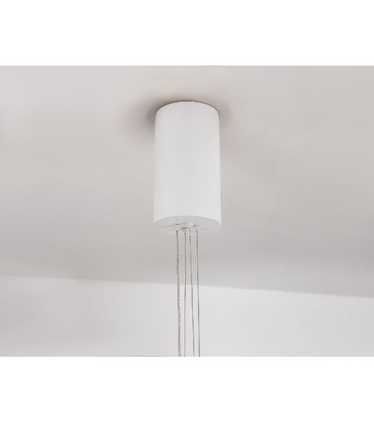 Подвесной светодиодный светильник Ambrella light FL5855 WH белый 40W 3000K/4200K/6400K D800*860 (без ПДУ)