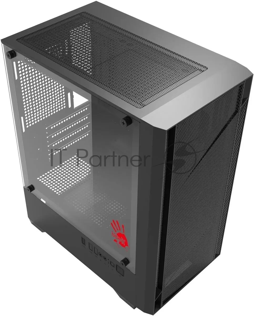 Корпус Bloody CC-124-BK, Mini-Tower, чёрный