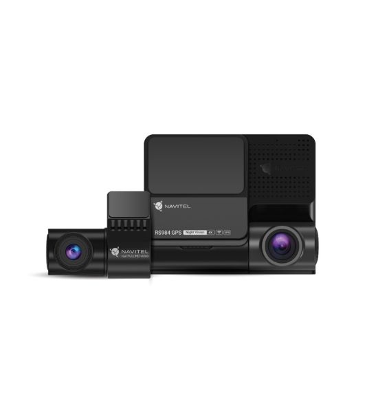 Видеорегистратор Navitel RS984 GPS, 3840x2160, 3", с камерой заднего вида, GPS, Wi-Fi, G-сенсор, датчик движения, GPS-информатор