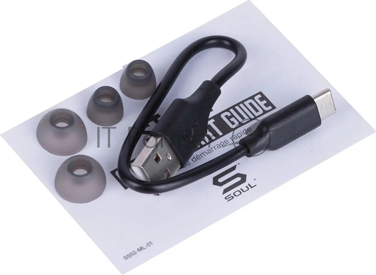 Наушники TWS SOUL ST-XX матовый черный, внутриканальные, Bluetooth