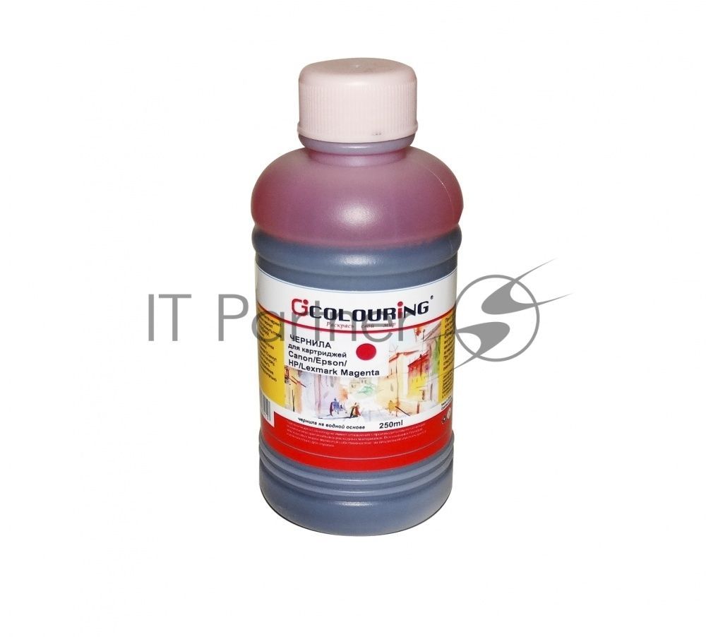 Чернила Colouring для принтеров Canon/Epson/HP/Lexmark Magenta 250 мл водн U