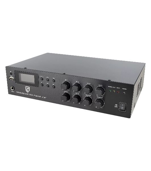 Микшер-усилитель Intrend ITMXAMP-120MT MP3, FM тюнер, USB, Bluetooth, 2хMic/3хLine входы, 1хLine выход,120 Вт, 4/8Ом/100V, IR-пульт в комплекте