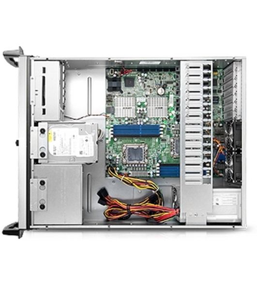 Серверный корпус RM41300H12*13729 For Tesla GPU (можно установит 4шт Tesla/Quadro), MB 12";x13";, 3x5.25";+2x3.5";+4x Internal 3.5";+Slim ODD, 120мм FAN, wo PSU