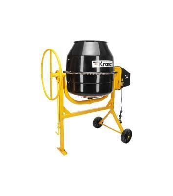 Бетоносмеситель Kranz KR-200 1000 Вт, 200 л, чугунный венец, 23 об/мин