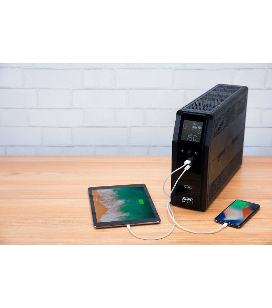 Источик бесперебойного питания APC  Back-UPS Pro BR 1200VA/720W, Sinewave,8xC13 Outlets(2 Surge & 6 batt.), AVR, LCD, Data/DSL protect, USB