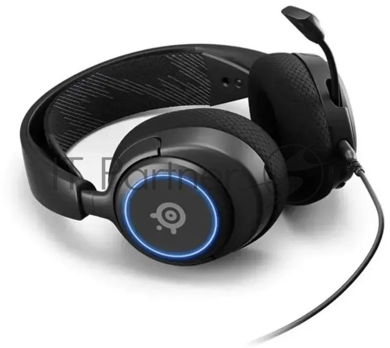 Гарнитура проводная с микрофоном Steelseries Arctis Nova 3 черный 1.2м накладные оголовье (61631)