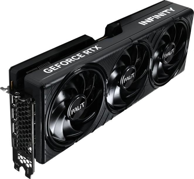 Видеокарта Palit GeForce RTX 5080 Infinity 3 OC, 16 GB GDDR7, 256 bit, 3xDisplayPort, HDMI, GPU 2295 MHz