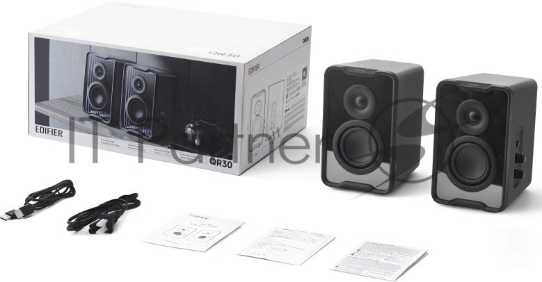 Акустическая система Edifier QR30 2.0 черный 30Вт