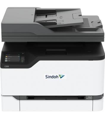 МФУ лазерное Sindoh C300, A4, цветной, печ. 24 стр/мин., скан. до 20 стр/мин (цвет.) 45 стр/мин (ч/б), 2400 x 600 dpi, USB, Ethernet, Wi-Fi