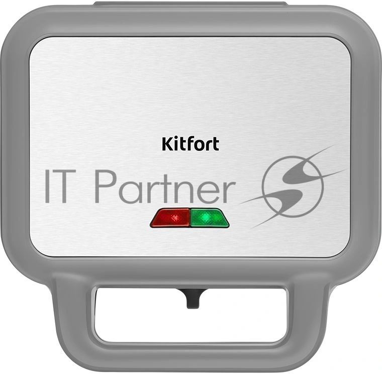 Вафельница Kitfort КТ-5605 900Вт серый/серебристый