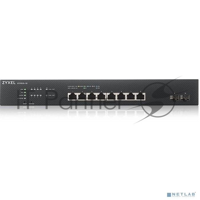 Коммутатор Zyxel XS1930-10, 8×10G (Multi-Gig) + 2×SFP+, L3 Lite, управляемый
