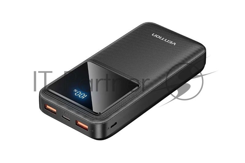Портативный аккумулятор Vention 20000mAh(M/C-A/A)22.5W Черный с LED Дисплеем