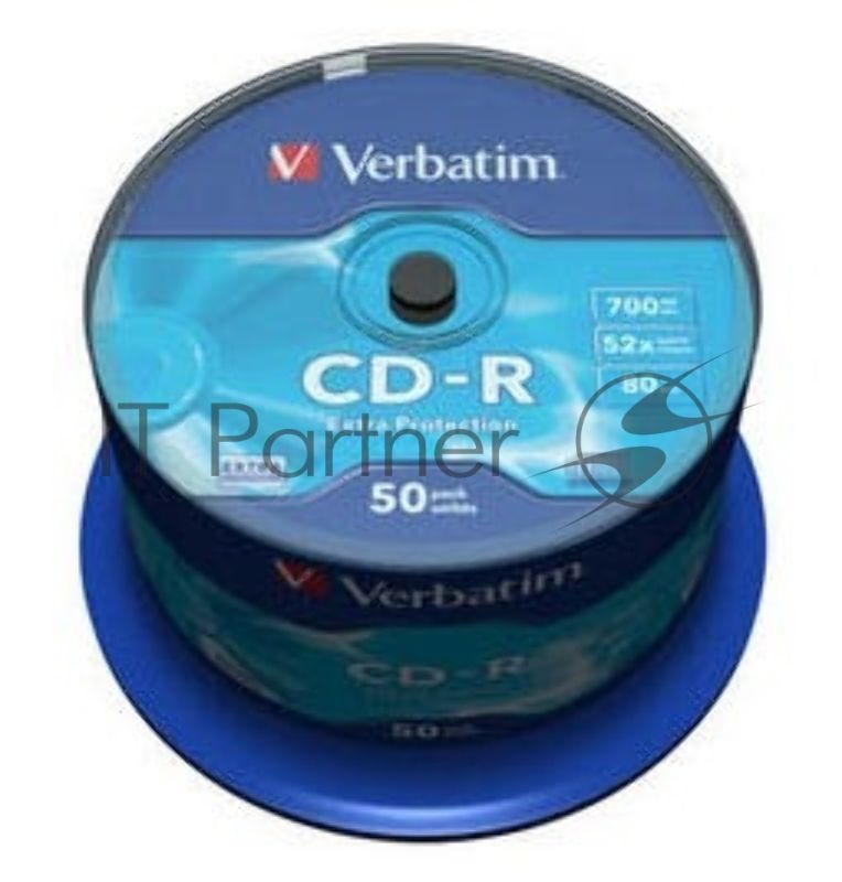 Диск CD-R Verbatim 700Mb 52x Cake Box (50шт) (43351)