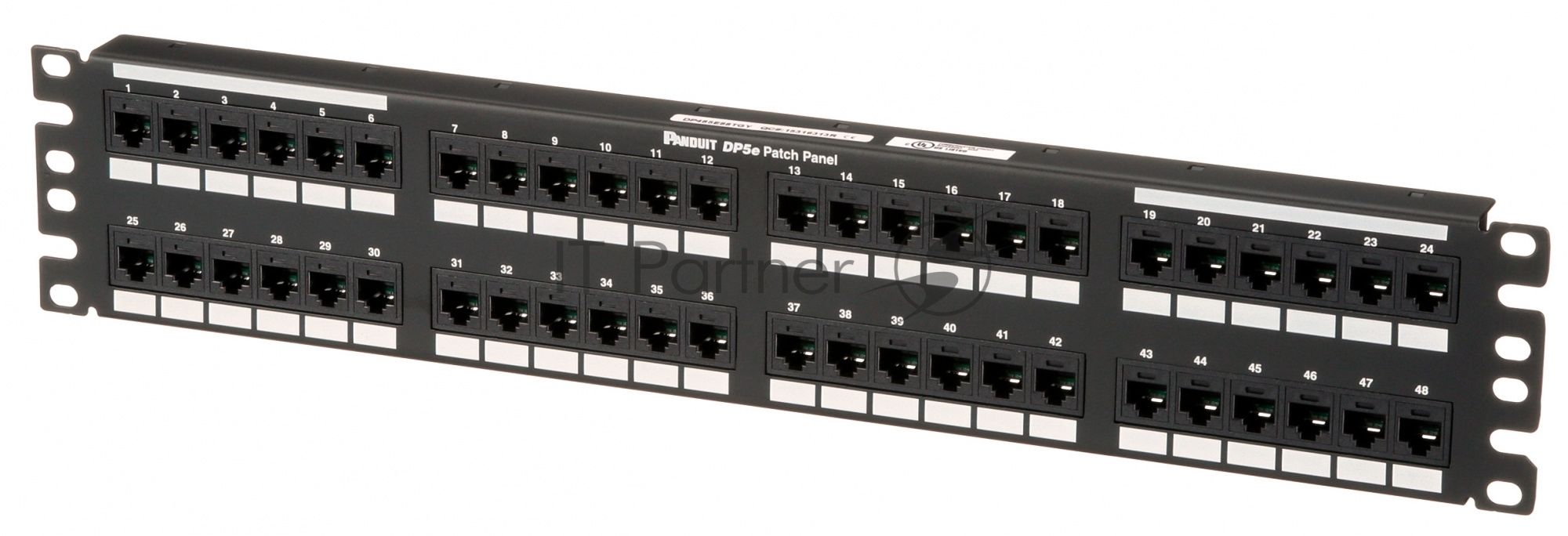 Патч-панель Panduit (DP485E88TGY) 19" 48хRJ45 кат.5E
