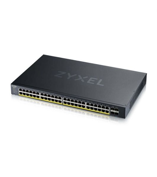 Коммутатор XGS1935-52HP, 52 Port Smart Managed PoE Switch, 48x Gigabit PoE and 4x 10G SFP+, hybrid mode, standalone or NebulaFlex Cloud, 375 Watt PoE