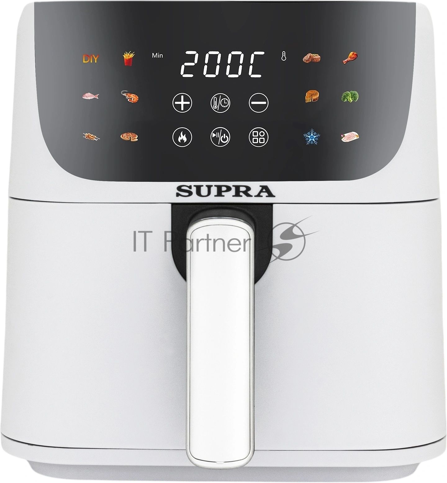 Аэрогриль Supra GS-7630 белый, 1500 Вт, 4,5 л, электронное, 12 программ