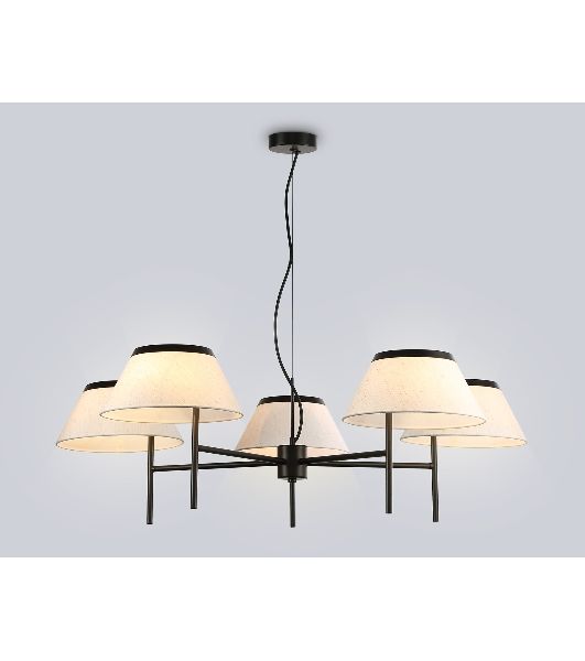 Люстра Ambrella light LH72453/5 BK/WH черный/белый Е14/5 max 40W D1000*290-1080