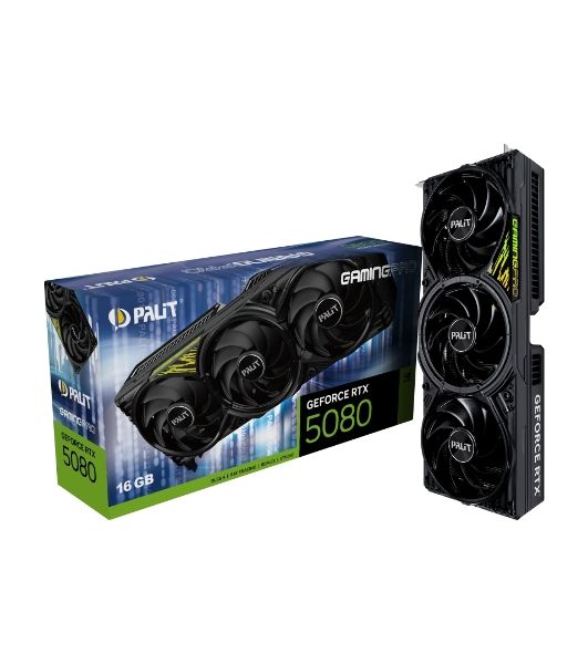 Видеокарта Palit PA-RTX5080 GAMINGPRO 16Gb V1 GDDR7 256bit 3xDP HDMI 3FAN RTL