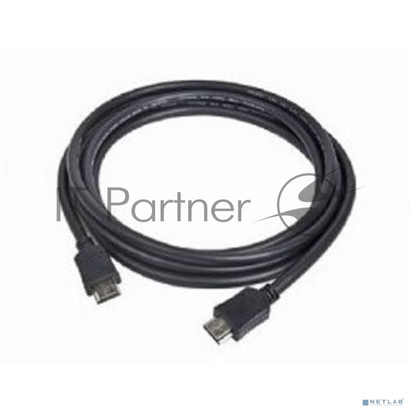 Кабель Cablexpert HDMI CC-HDMI4-6, 19M/19M, v2.0, медь, позол.разъемы, экран, 1.8м, черный, пакет