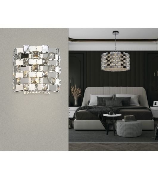 Настенный светильник Ambrella light LH41012/2 CH/CL хром/прозрачный E14*2 max 40W 300*190*270