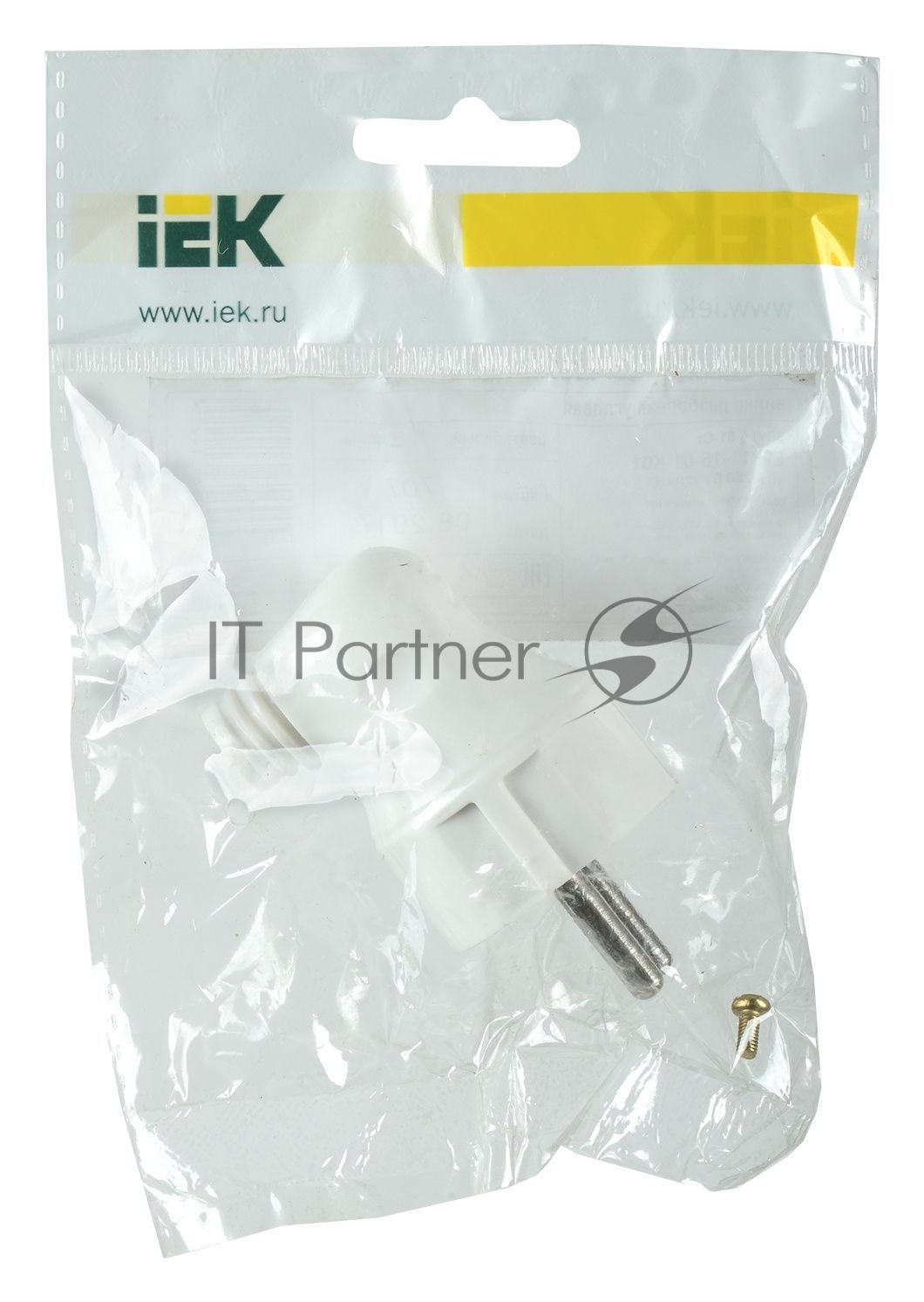 Вилка IEK EVP11-16-01-K01 ВПу11-01-Ст разборная угловая с з/к 16А белая