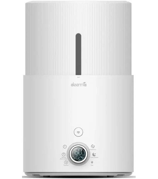 Увлажнитель воздуха Deerma DEM-SJS300W белый, 25 м², 4.4 л, ультразвуковой, ароматизация, 3 скорости, верхний залив воды, управление со смартфона