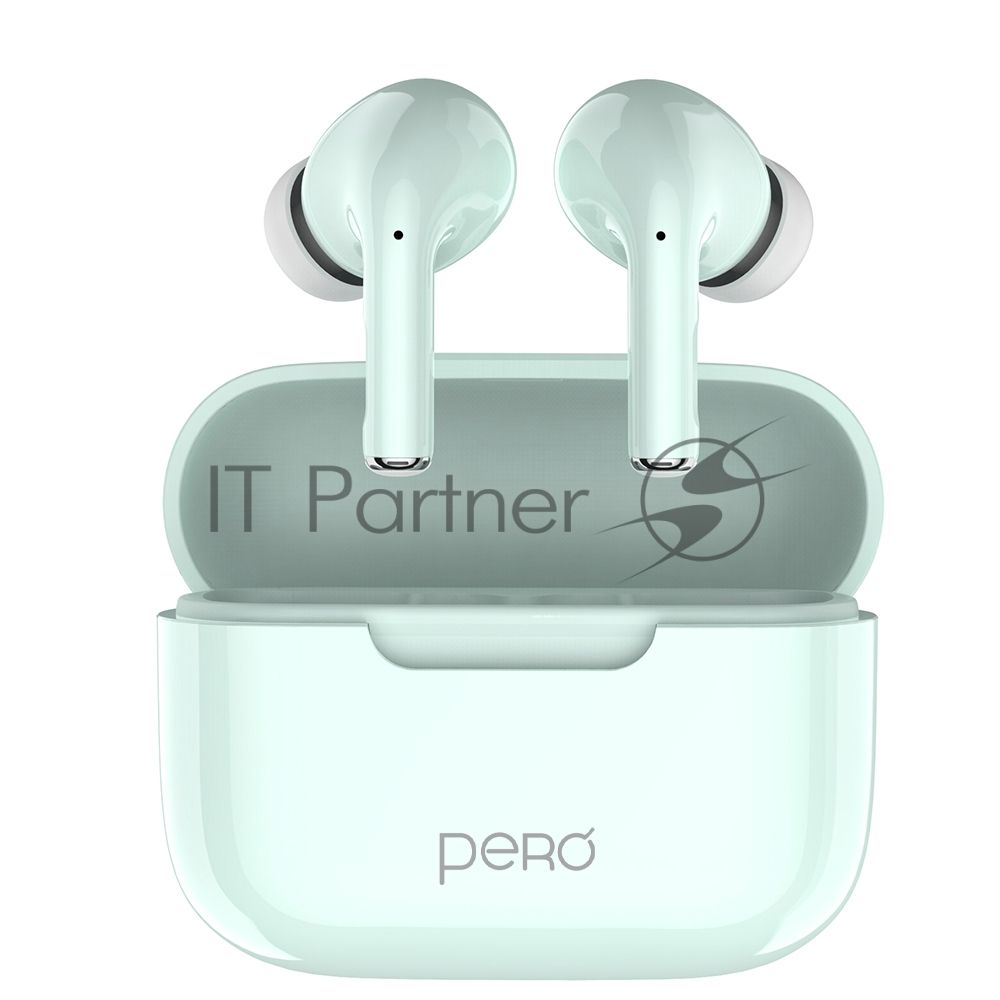 Беспроводные наушники PERO TWS06 COMFORT Light green