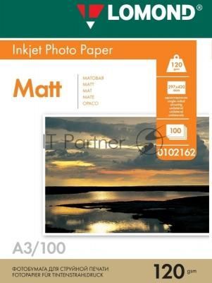 Фотобумага Lomond односторонняя матовая/матовая A3/120/100л.
