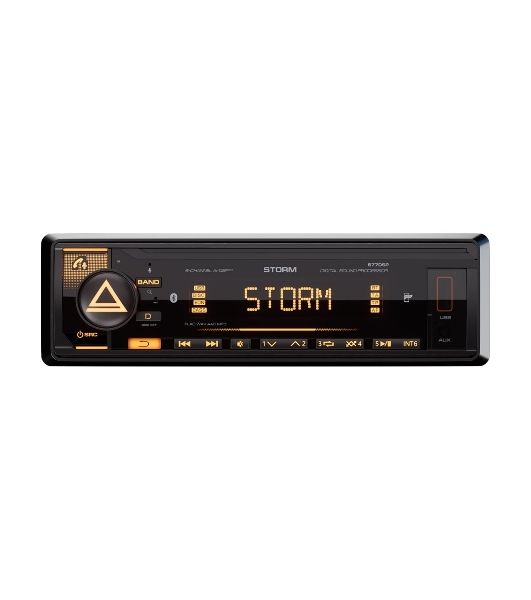 Автомагнитола AURA STORM-677DSP, 1 DIN, Bluetooth, USB Type-A, AUX, пульт ДУ