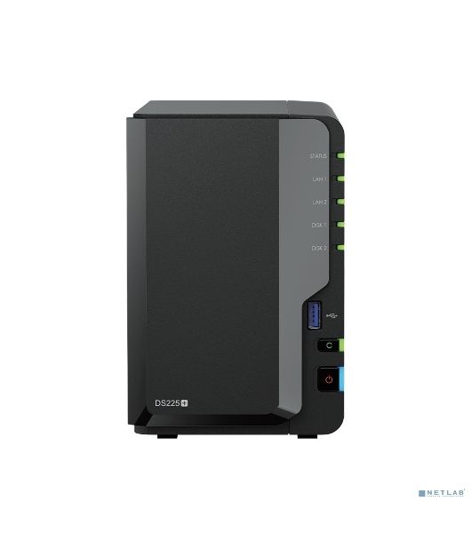 СХД настольное исполнение Synology 2BAY NO HDD DS225+