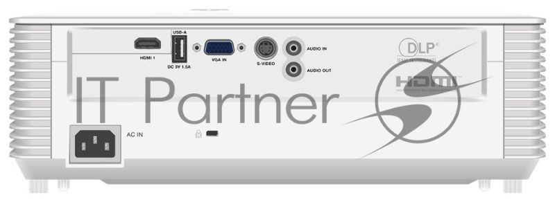 Проектор ScreenPlay INFOCUS [SP124] DLP, 4000 lm, XGA, 30 000:1, 1.942.16:1, HDMI 1.4, VGA in, S-Video, 3.5mm in/out, USB-A, лампа 15 000ч.(ECO mode), 3W, 27дБ, 2,9 кг, БЕЛЫЙ