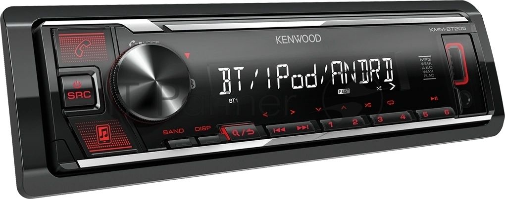 Автомагнитола Kenwood KMM-BT205 1DIN 4x50Вт