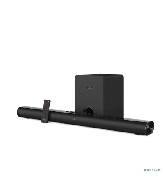 Саундбар SVEN SB-2150A черный (2 x 40W, Bluetooth сабвуфер 100W, пульт ДУ, LED-дисплей, HDMI, USB)