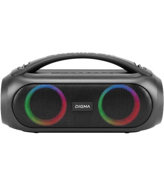 Колонка портативная Digma D-PS1530 черный/черный 50W 2.1 BT 10м 3000mAh