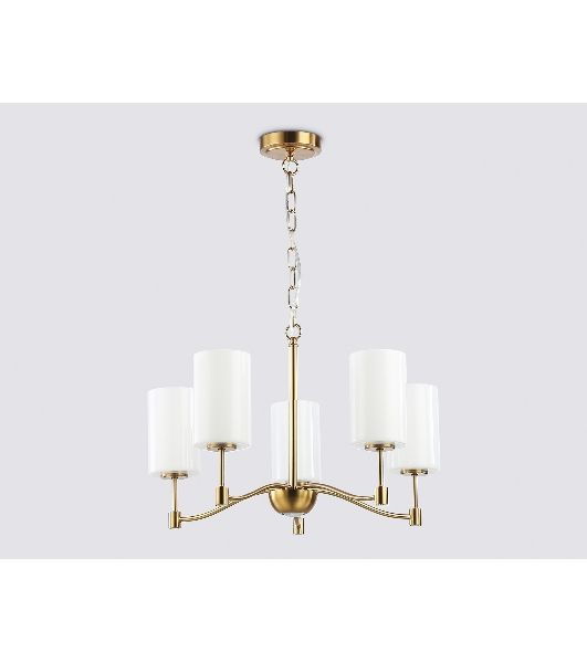 Люстра Ambrella light LH56051/5 BS/FR латунь/белый матовый E14*5 max 40W D590*950